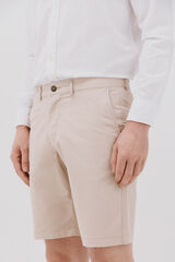 Cortefiel Bermudas chino Beige