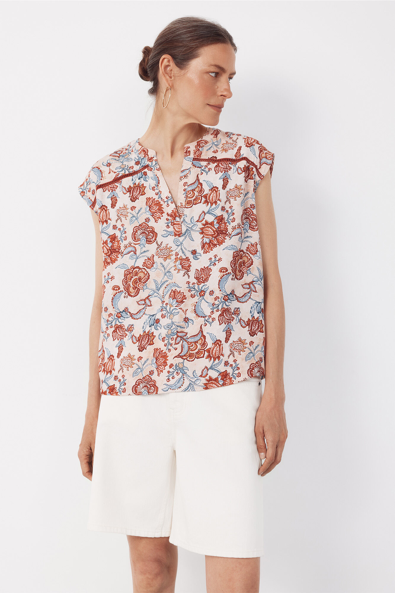 Cortefiel Blusa con encaje
