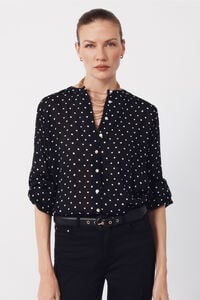 Cortefiel Blusa de cuello redondo