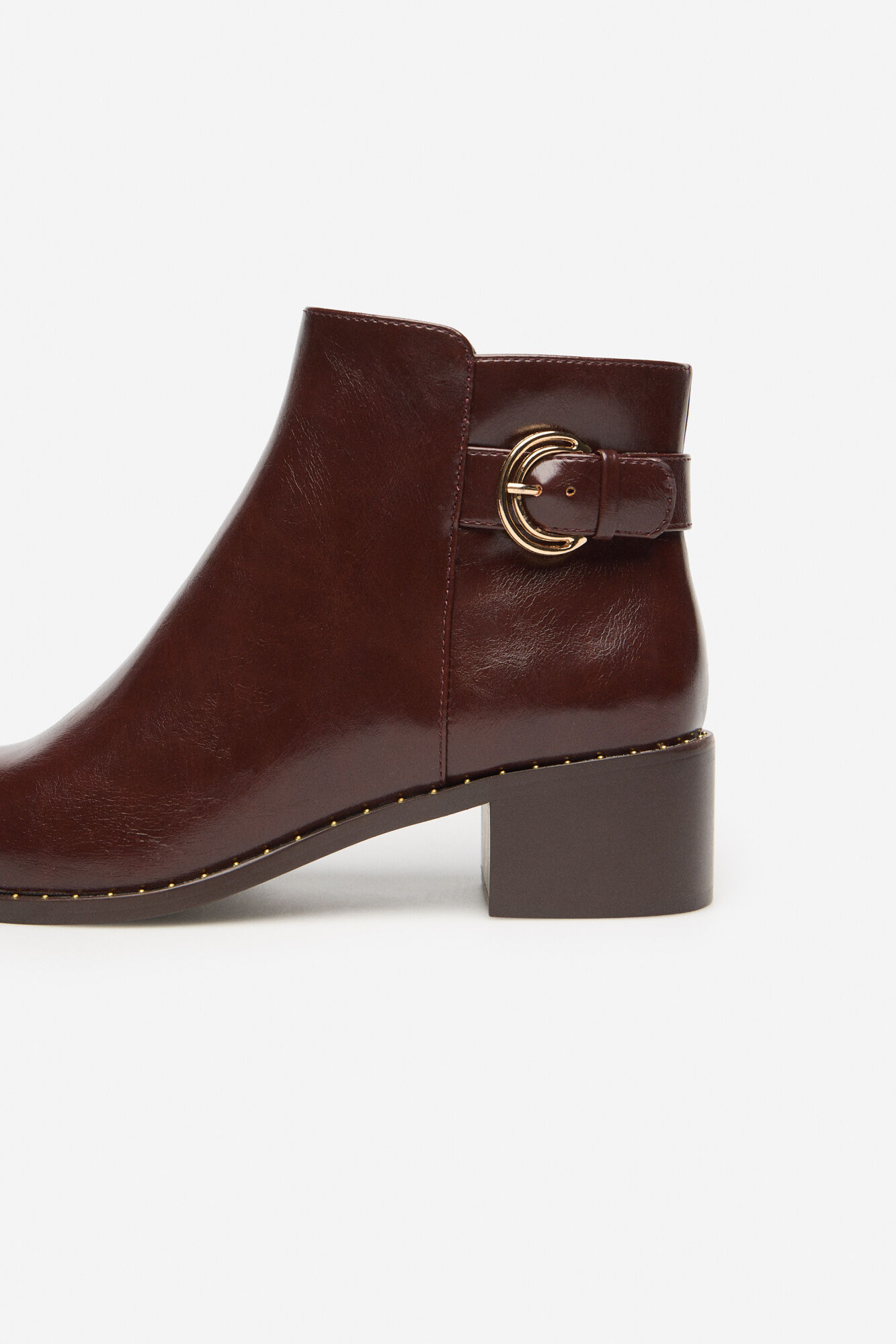 Cortefiel Bot&iacute;n dobladillo Granate