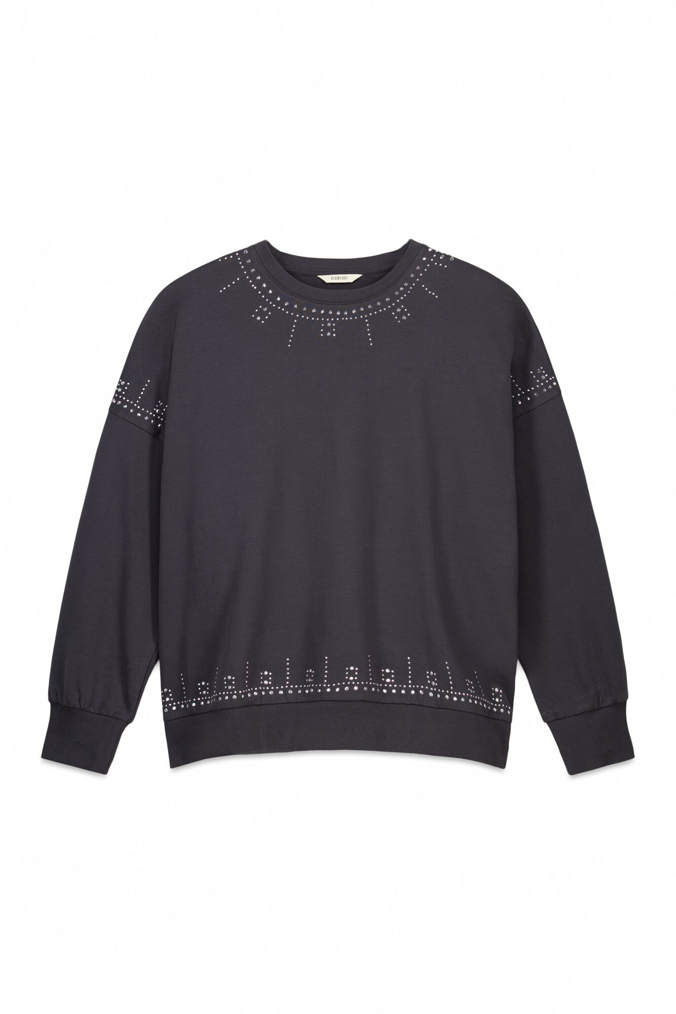 Slowlove Sudadera con tachas Gris