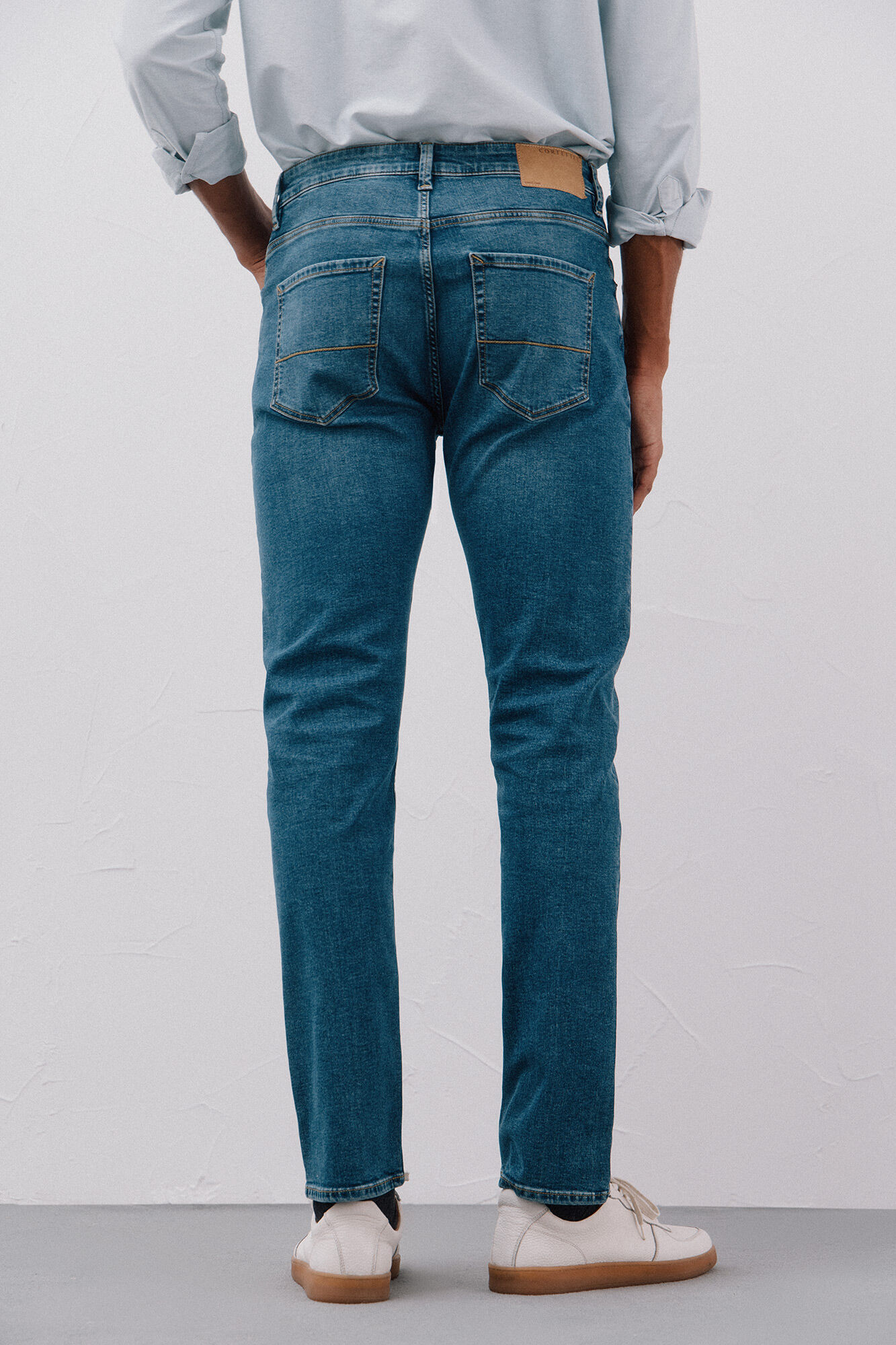 Cortefiel Pantal&oacute;n denim slim fit Azul