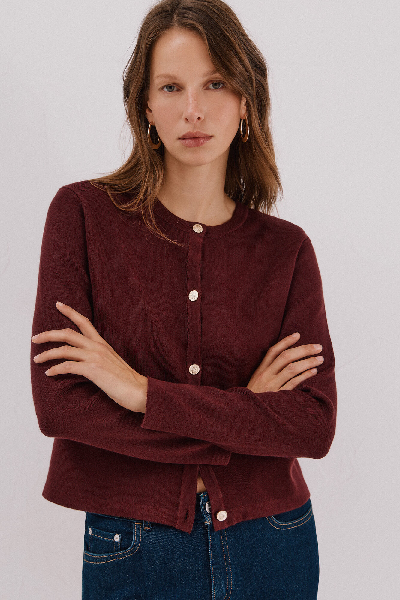 Cortefiel Chaqueta b&aacute;sica tejido