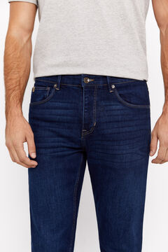 Cortefiel Pantalón denim slim fit coolmax Azul