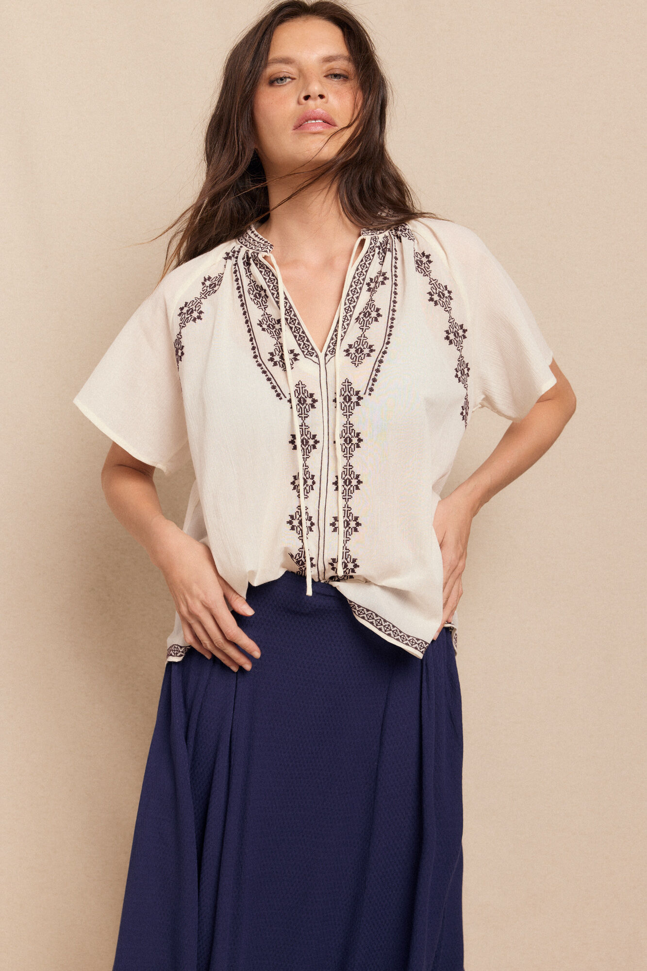 Slowlove Blusa bordados