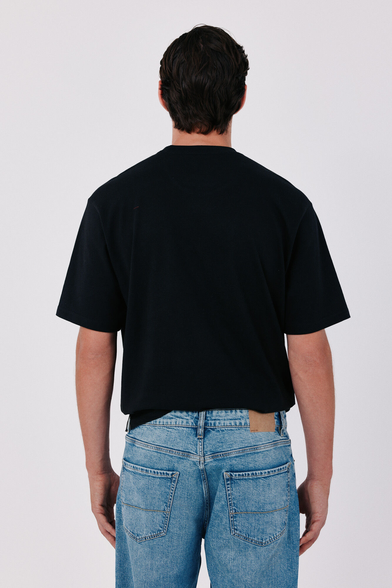 Cortefiel Camiseta b&aacute;sica Negro