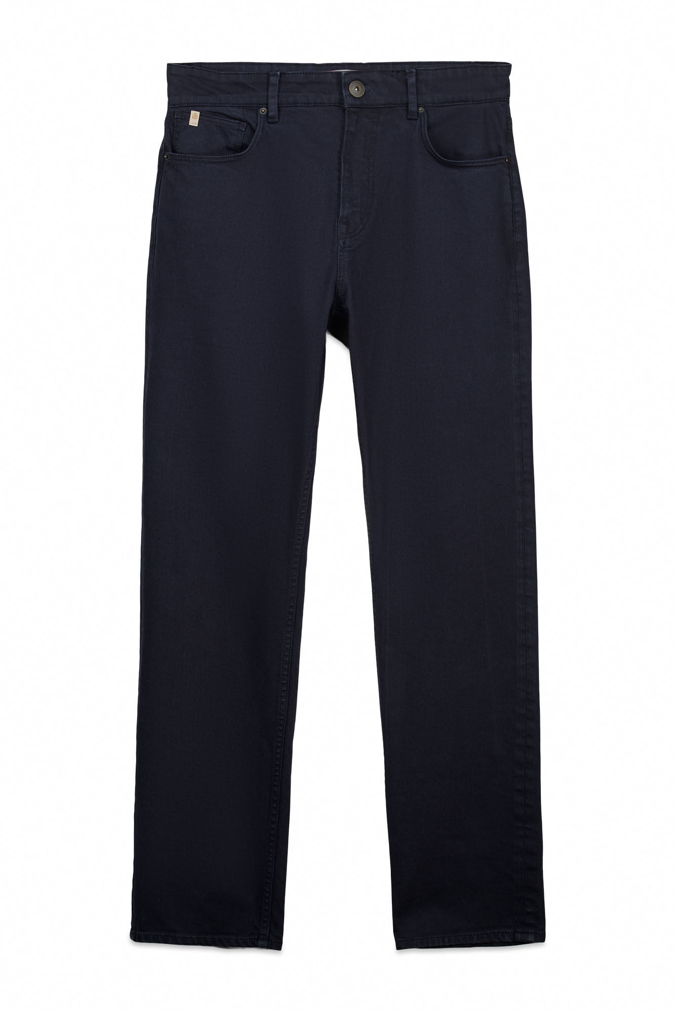 Cortefiel Pantal&oacute;n 5 bolsillos color regular fit Azul marino