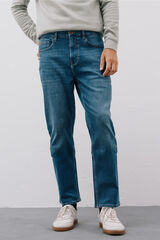 Cortefiel Pantalón denim straight fit Azul