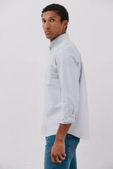 Cortefiel Camisa oxford lisa Verde oscuro