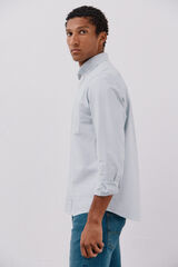 Cortefiel Camisa oxford lisa Verde oscuro