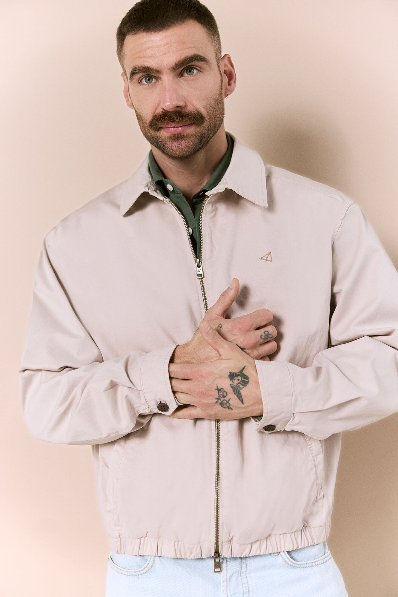 OOTO Cazadora ligera casual Beige