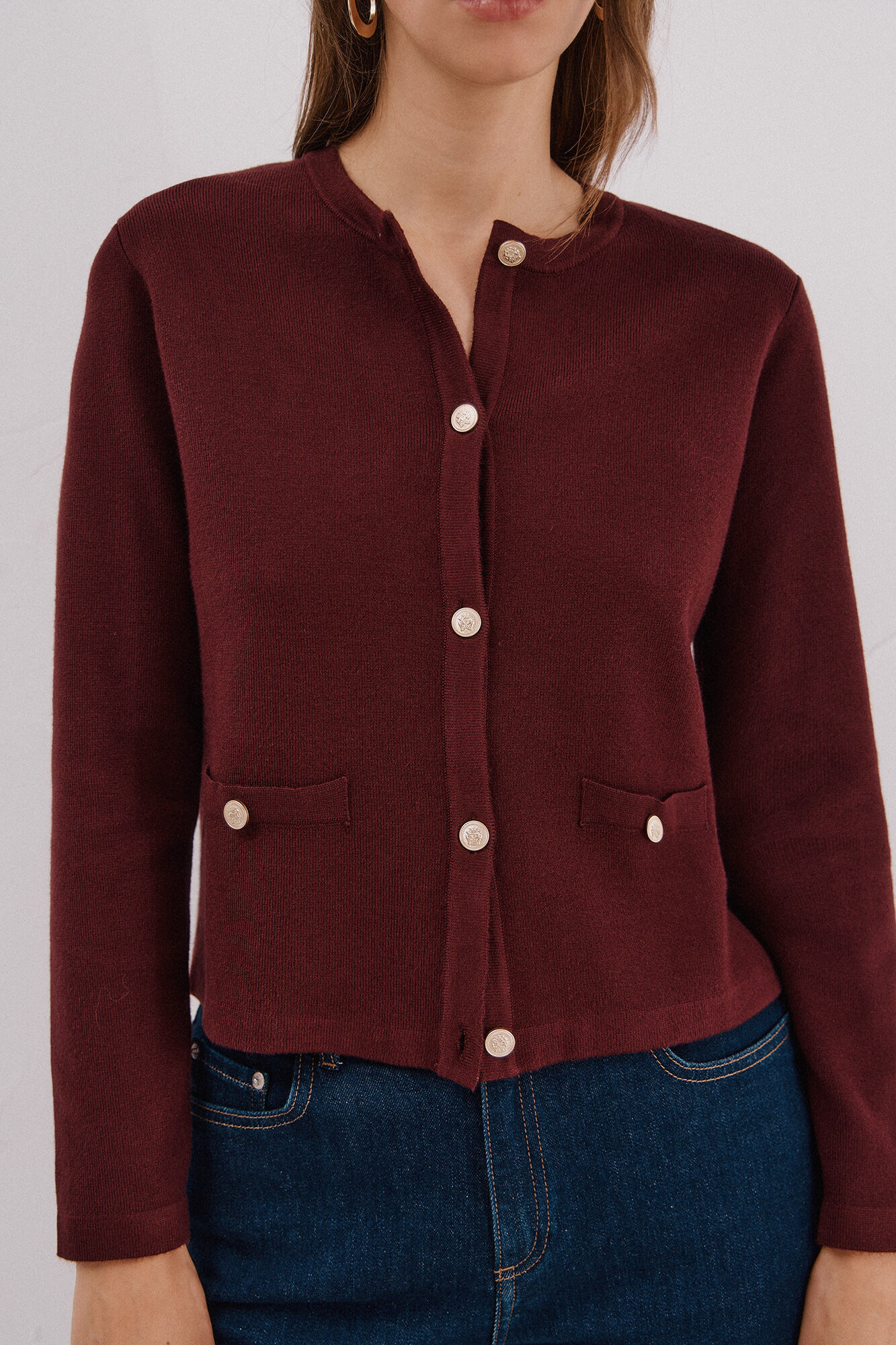 Cortefiel Chaqueta b&aacute;sica tejido