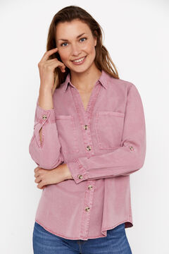 Cortefiel Camisa Cargo 100% Tencel Arena