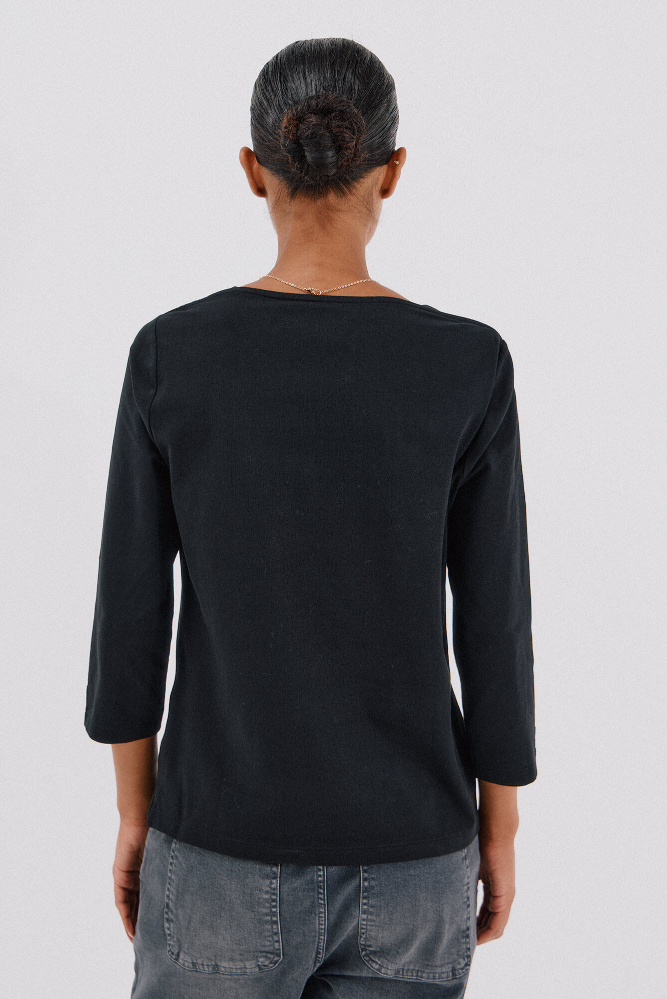 Cortefiel Playera b&aacute;sica barco Negro