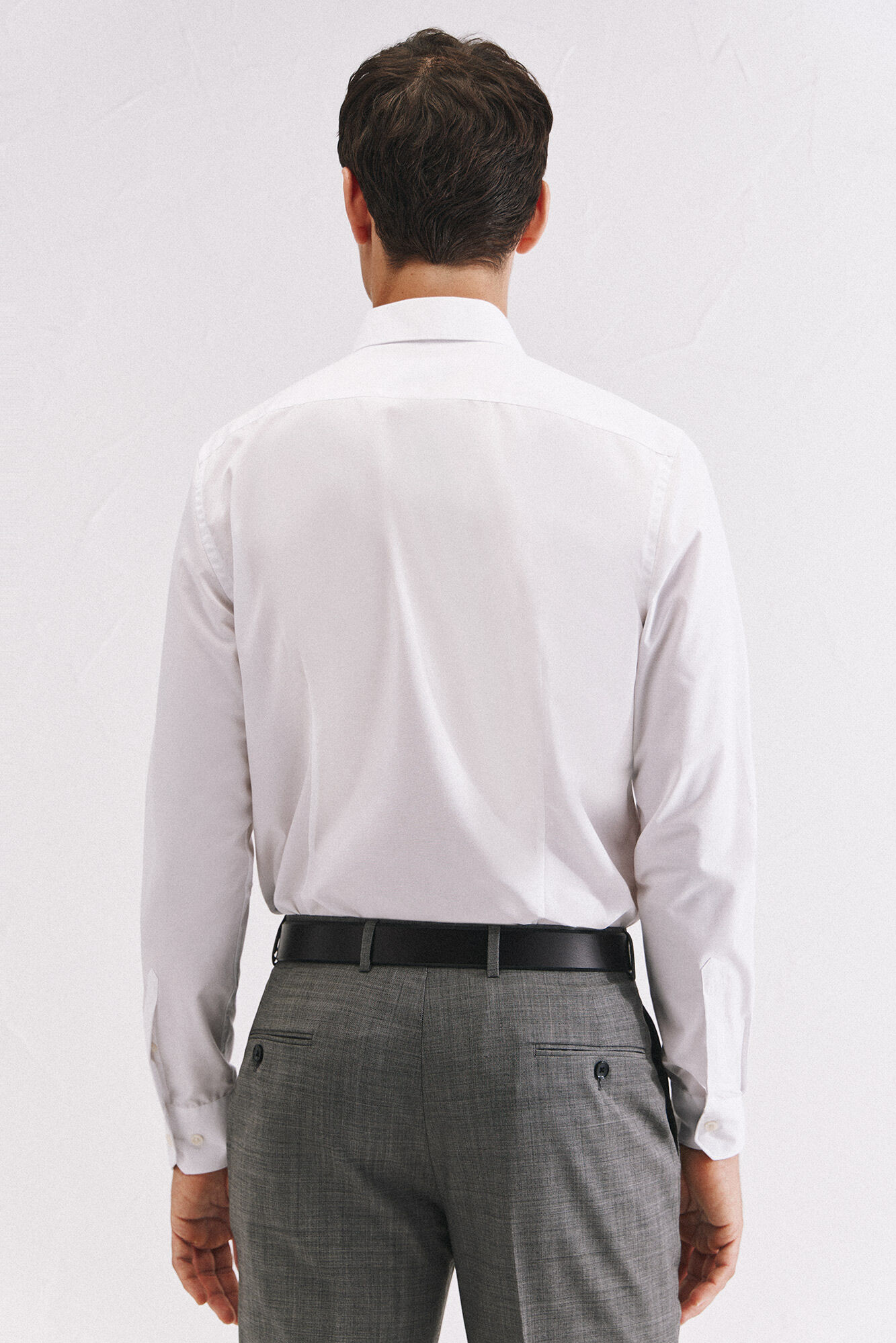 Cortefiel Camisa vestir otom&aacute;n slim fit f&aacute;cil plancha Blanco