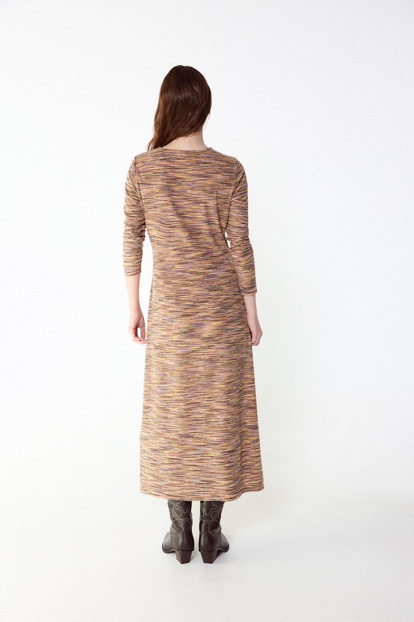 Slowlove Vestido de tejido melange Multicolor