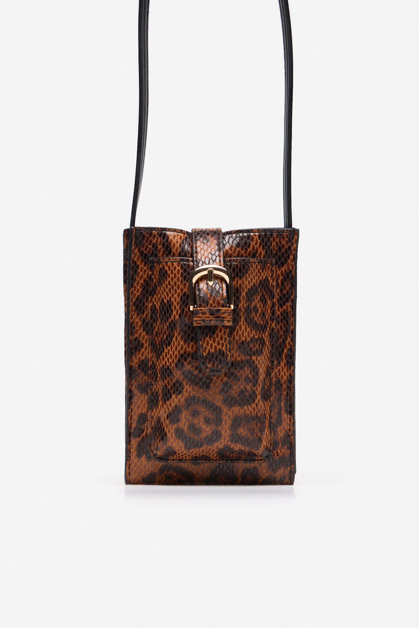 Cortefiel Funda para celular estampado leopardo Estampado marr&oacute;n