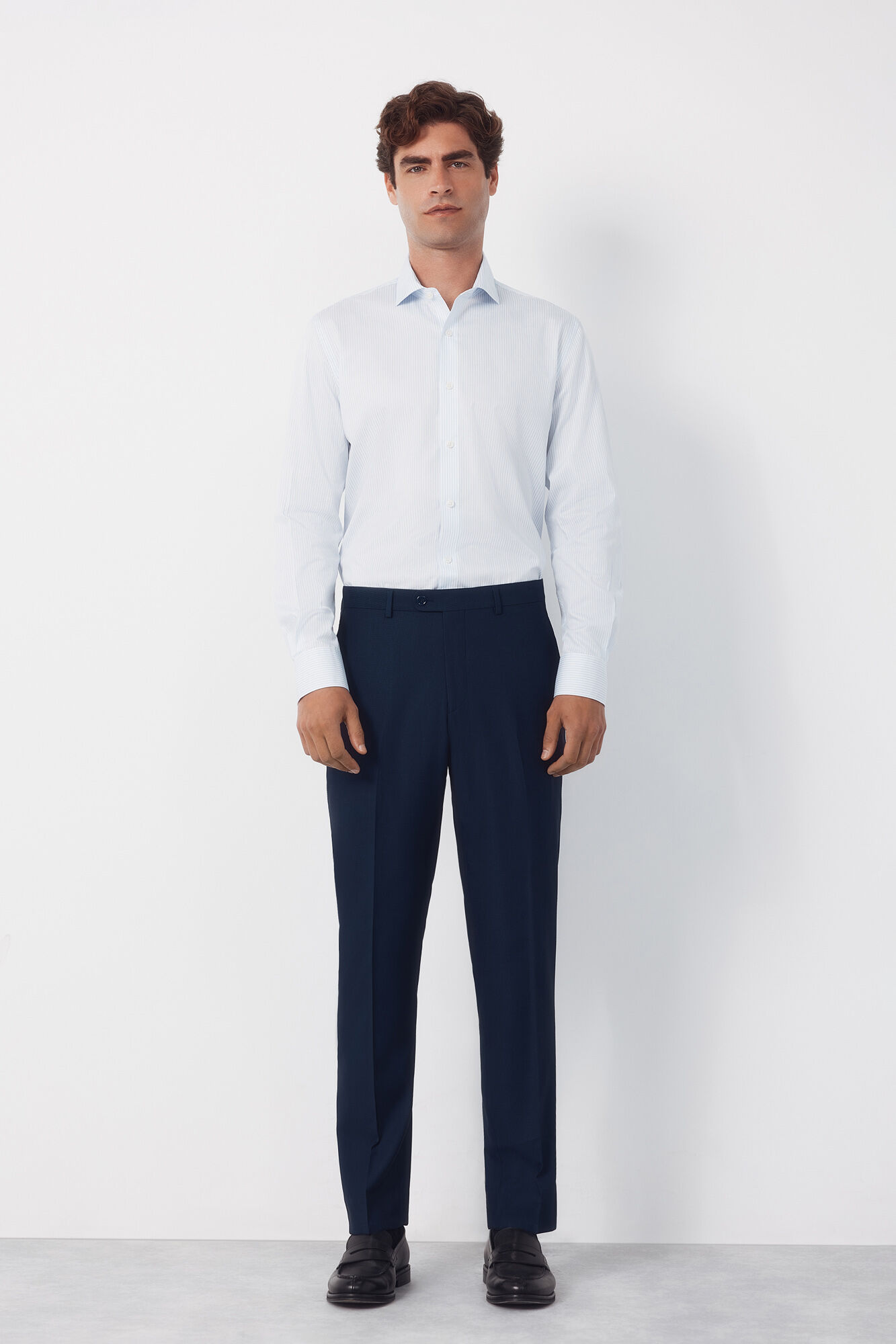 Cortefiel Pantal&oacute;n traje estructura Serie XXI Azul marino