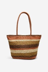 Cortefiel Bolso playa multicolor Estampado blanco