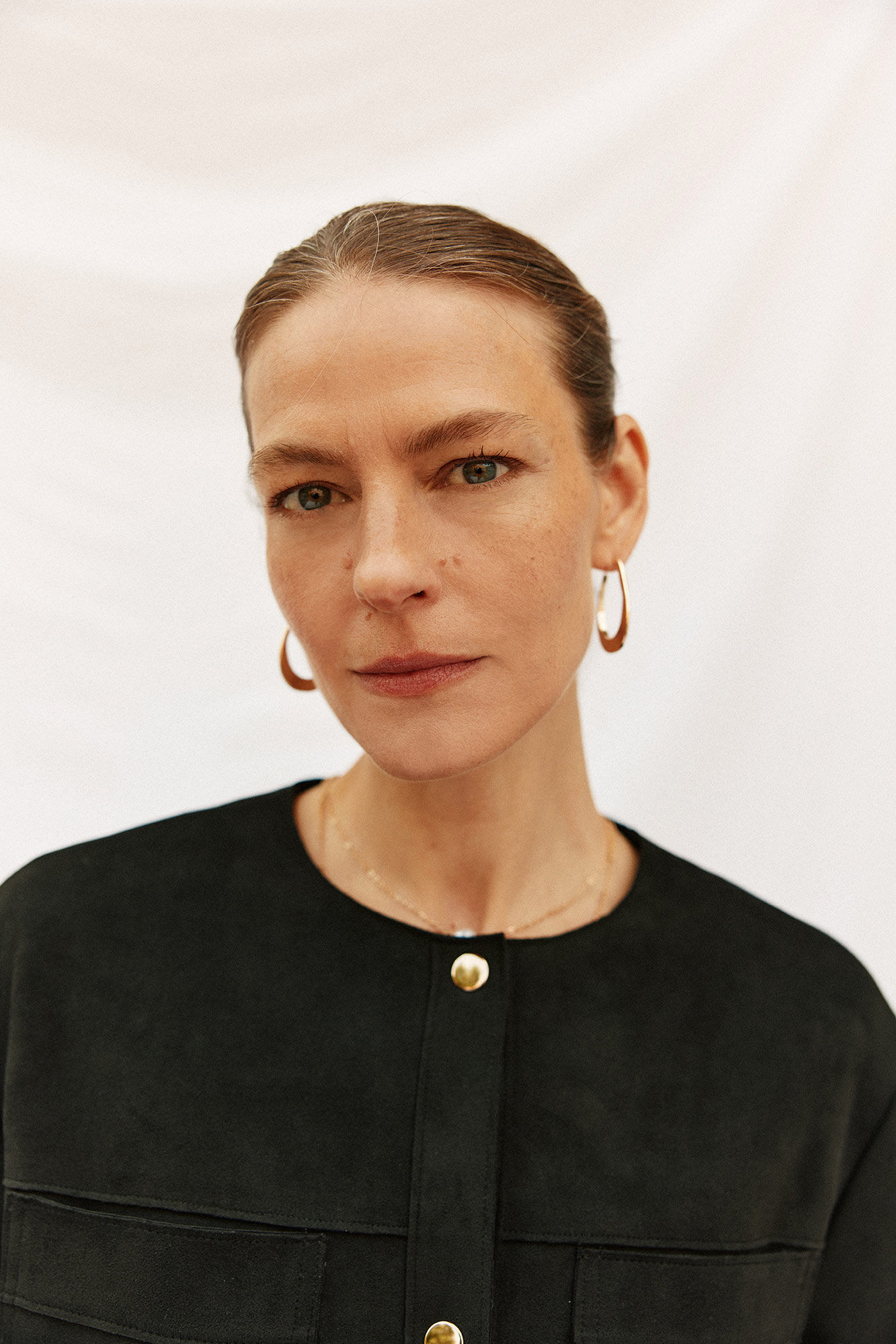 Cortefiel Chamarra efecto piel Negro