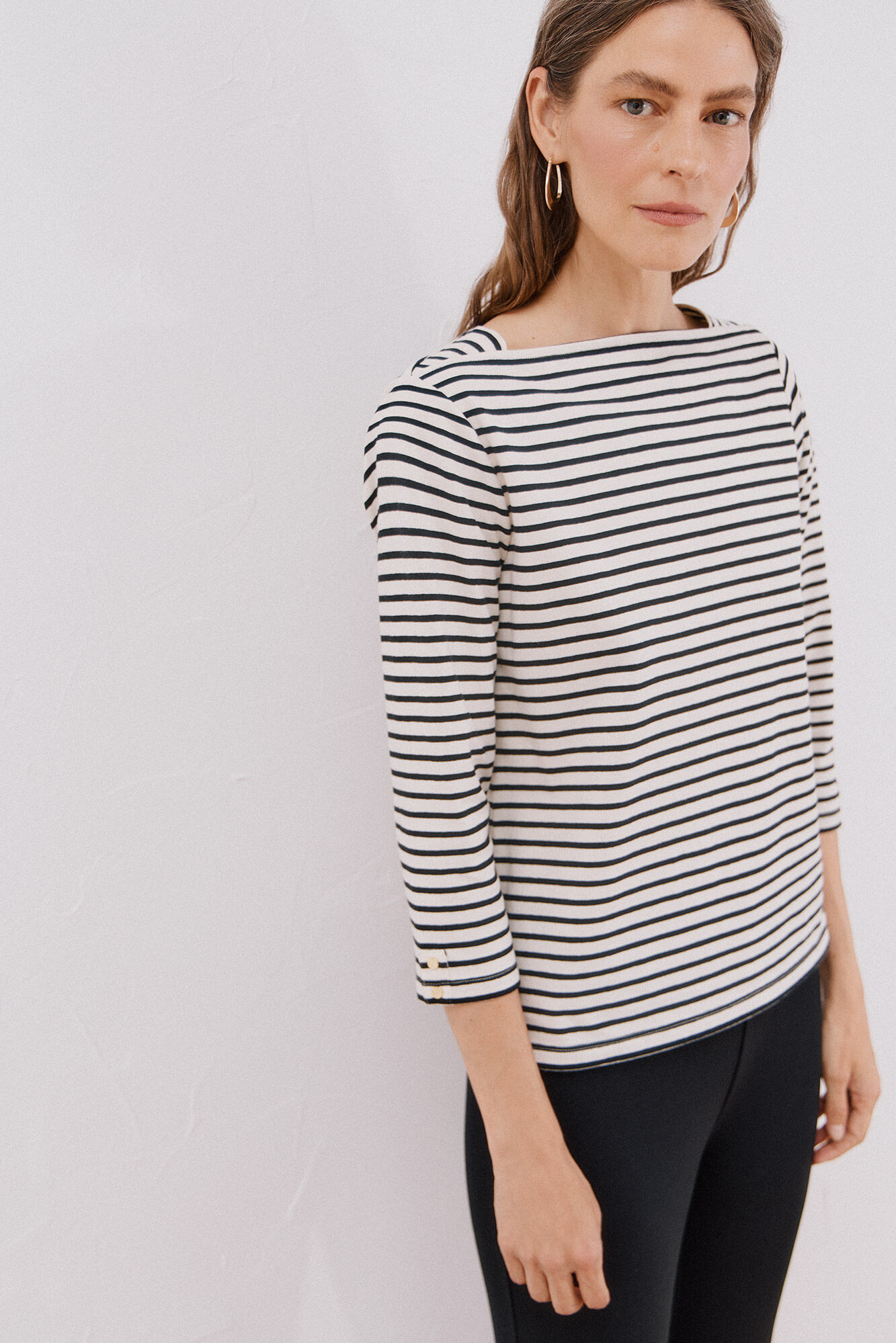 Cortefiel Playera b&aacute;sica barco Estampado blanco