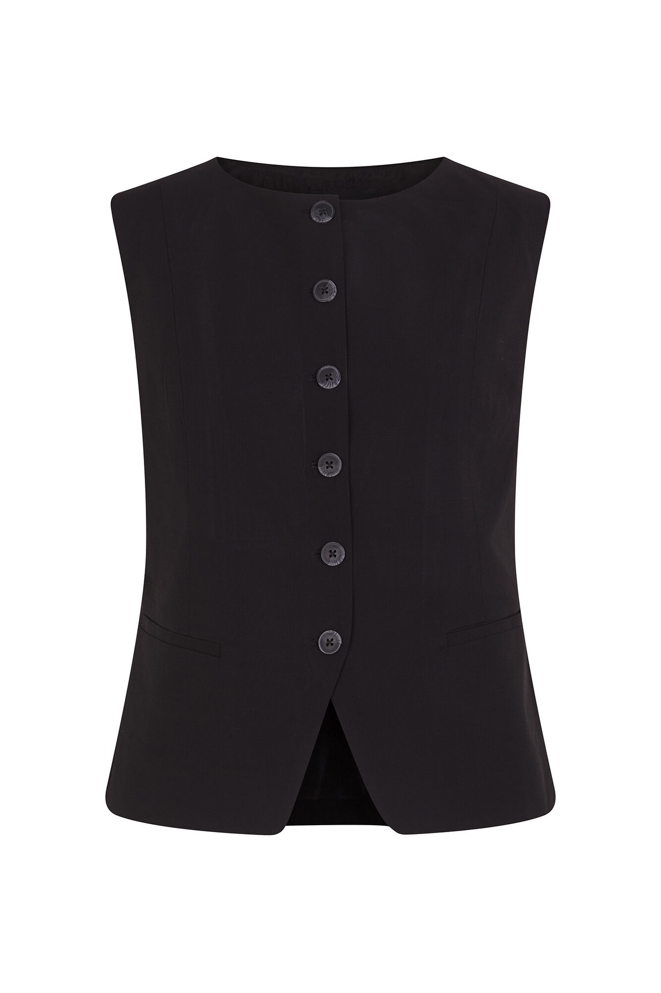 Cortefiel Chaleco cerrado Negro