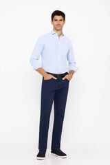 Cortefiel Pantalón 5 bolsillos slim fit Azul oscuro
