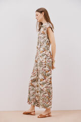 Cortefiel Jumpsuit estampado Estampado blanco