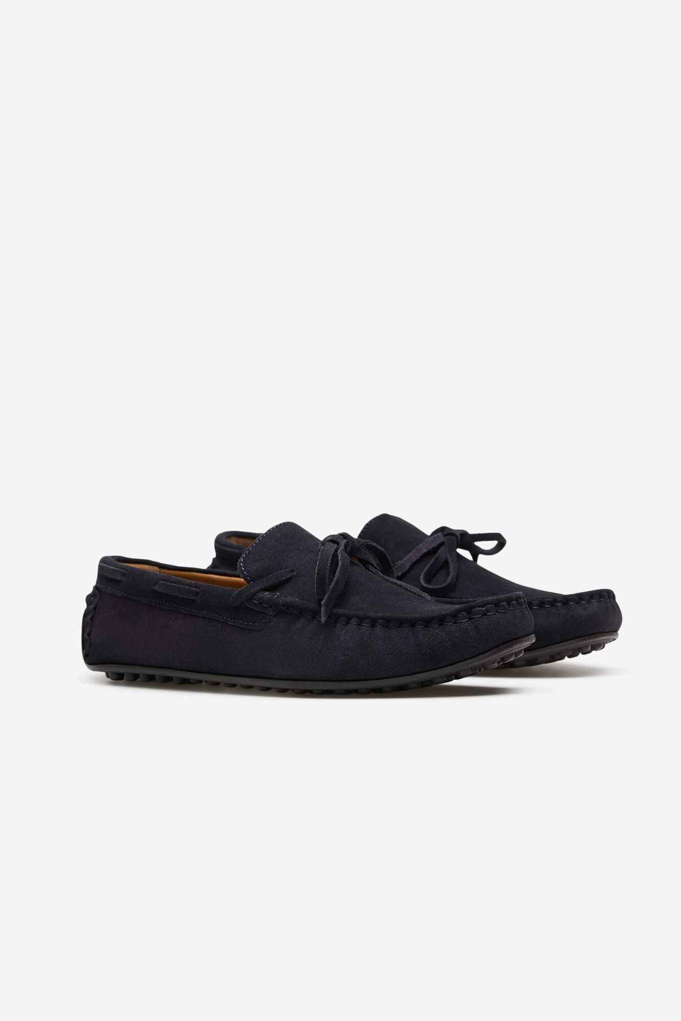 Cortefiel Mocasin sport piel Azul marino