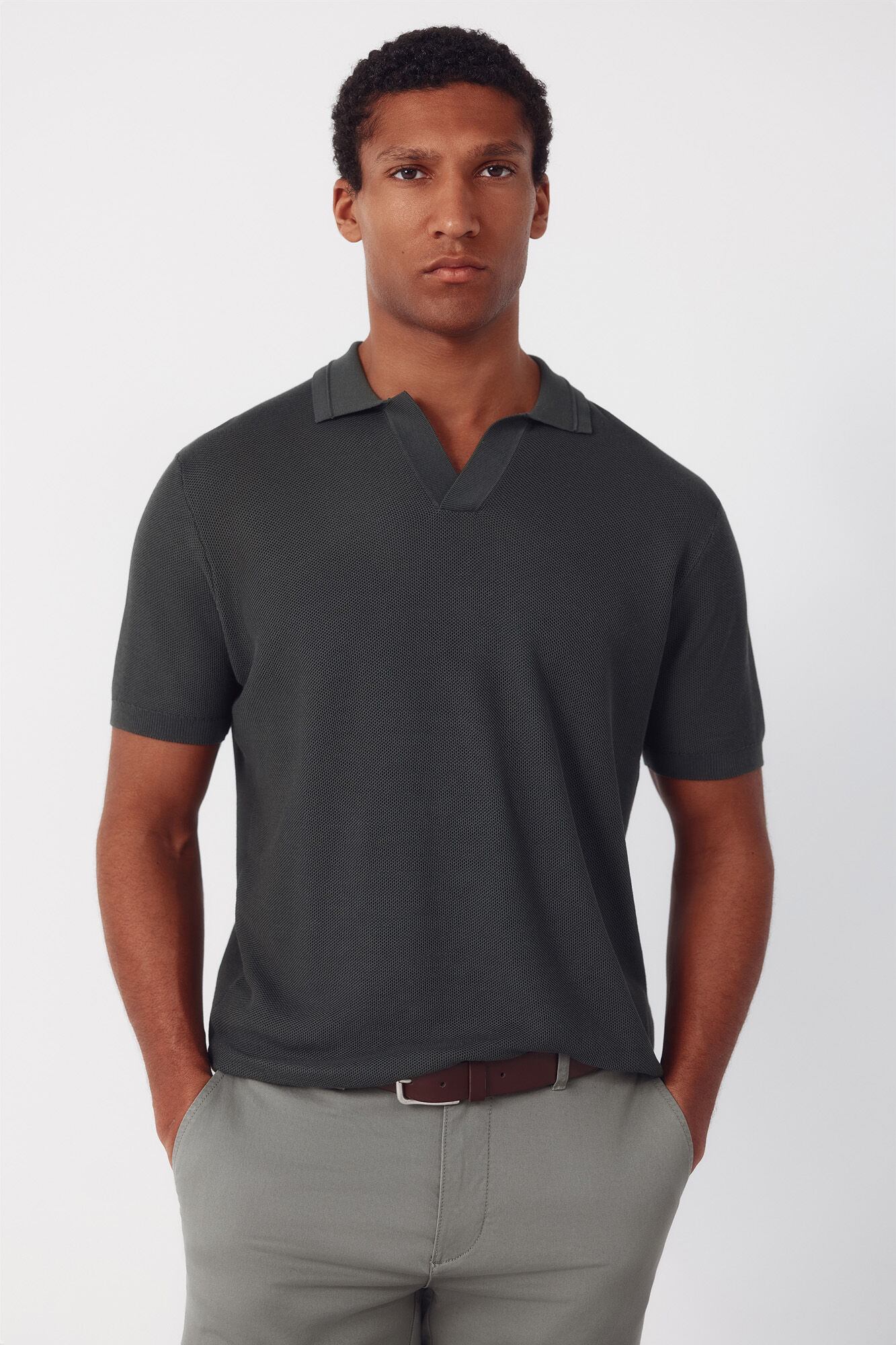 Cortefiel Jersey polo piqu&eacute; manga corta