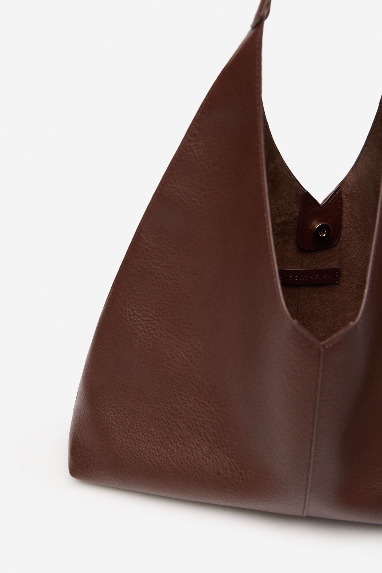 Cortefiel Bolsa hobo Marr&oacute;n oscuro