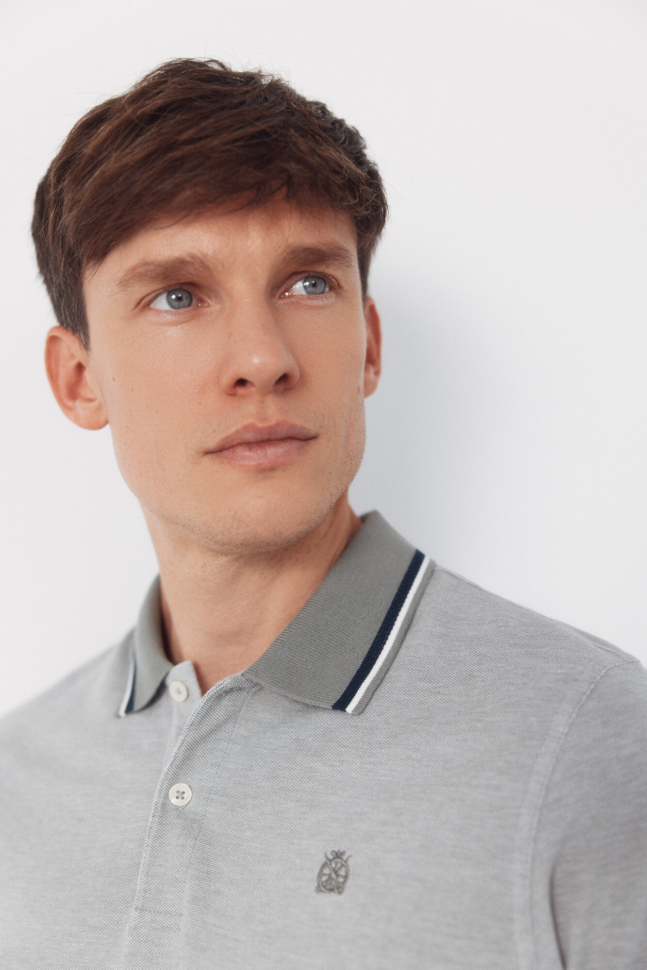 Cortefiel Polo oxford Gris