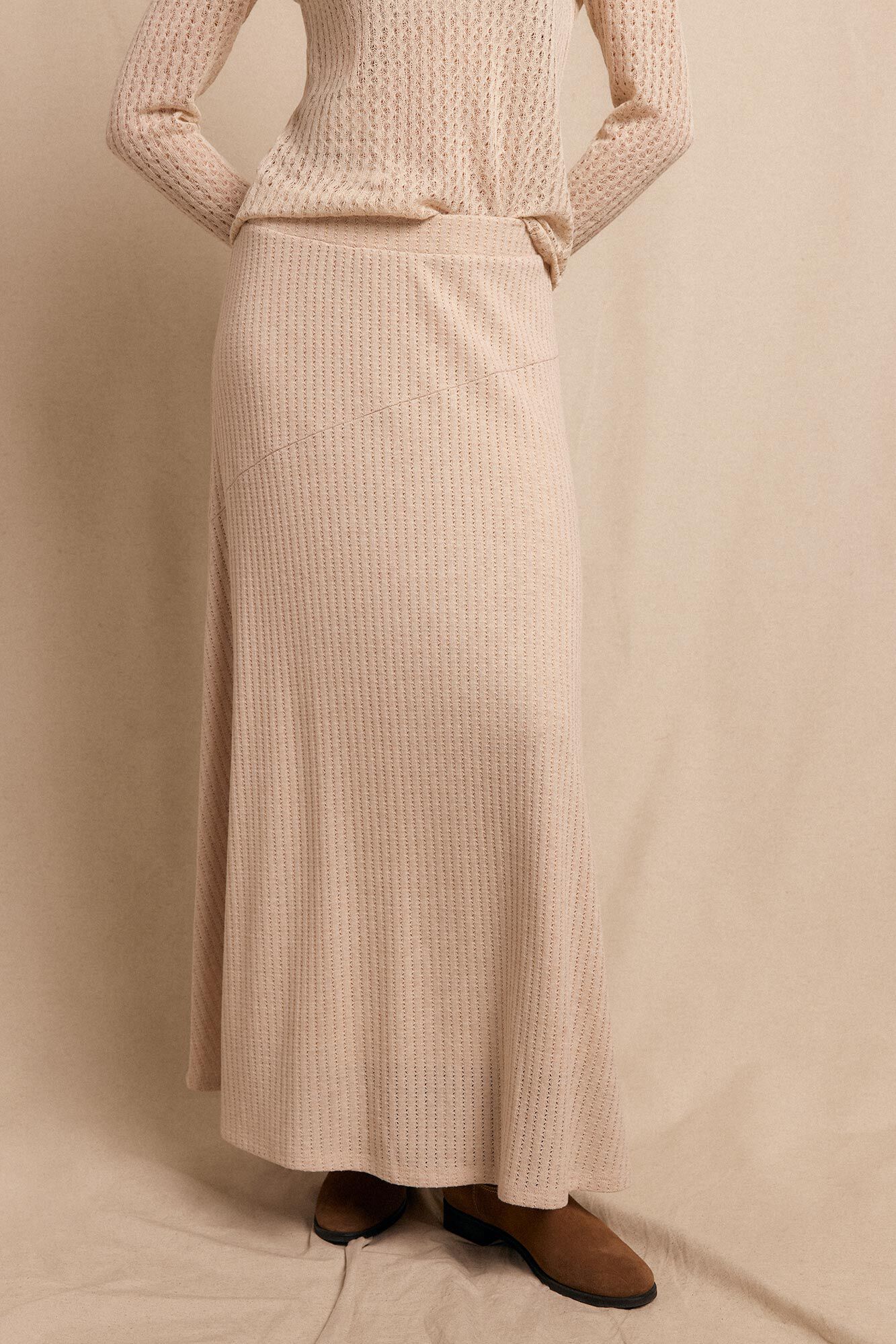 Slowlove Falda capa de punto