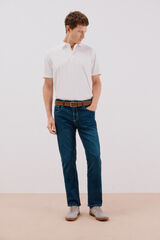 Cortefiel Pantalón denim regular fit Azul