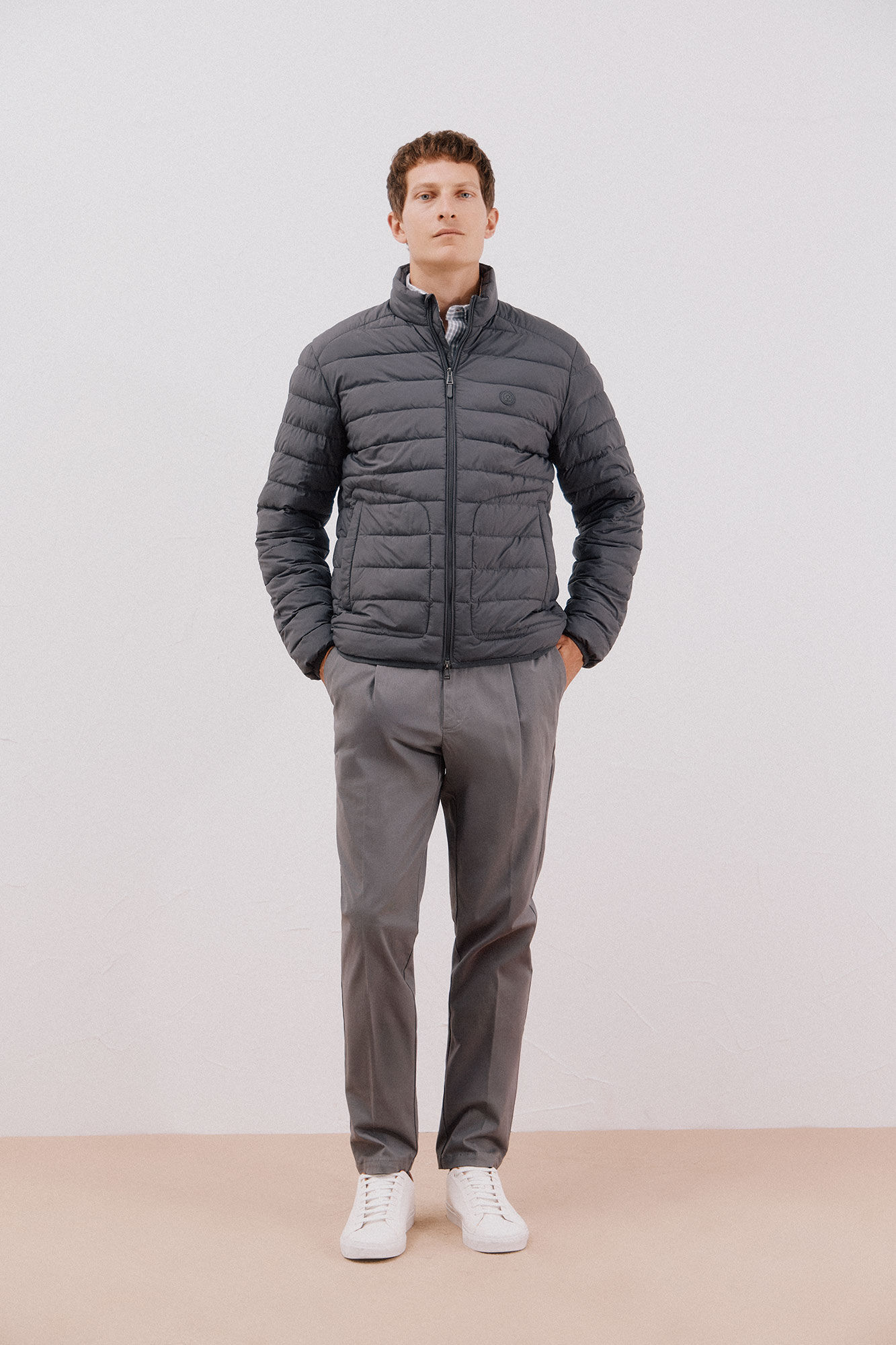 Cortefiel Chamarra acolchada ultralight Gris