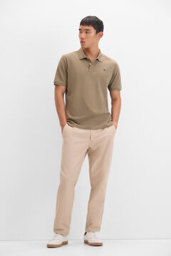 Cortefiel Polo básico Kaki
