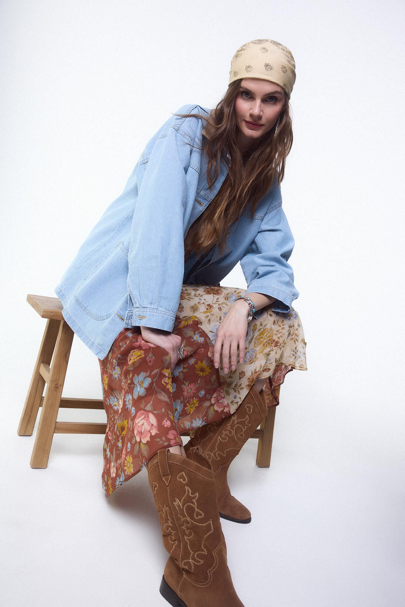 Slowlove Chamarra de mezclilla barn