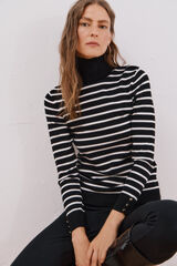 Cortefiel Su&eacute;ter de manga corta Negro