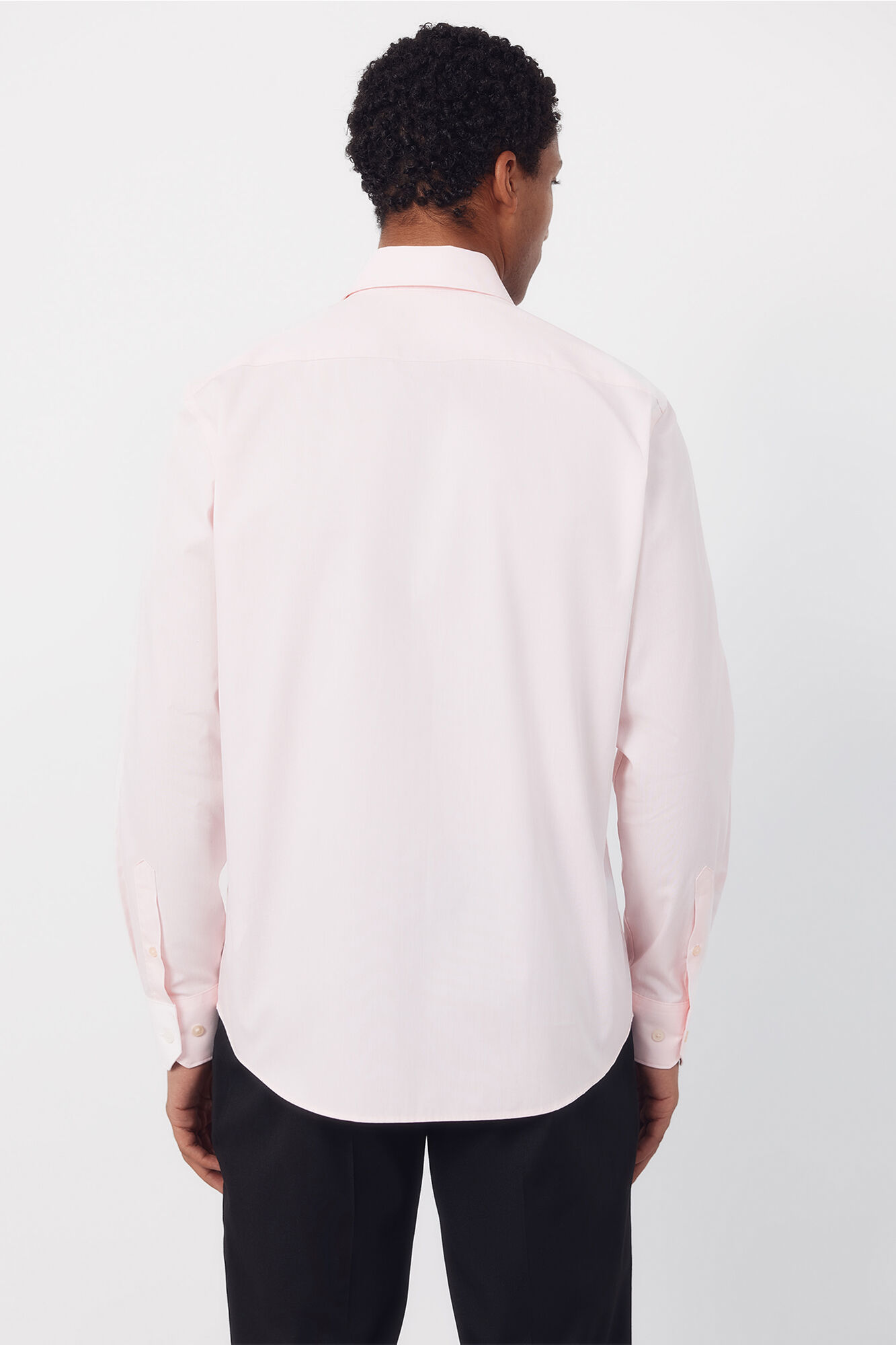 Cortefiel Camisa vestir lisa f&aacute;cil plancha Rosa
