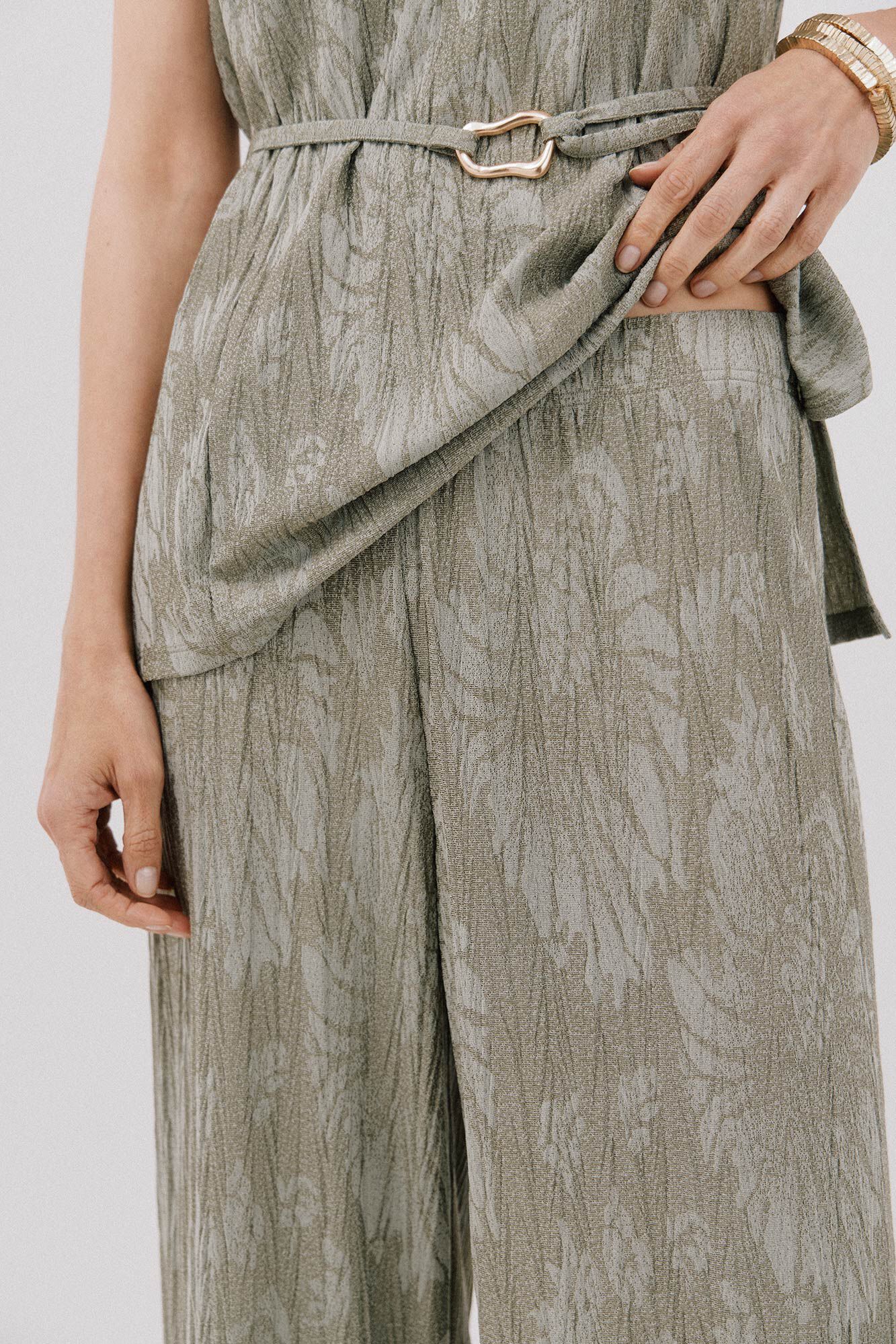 Cortefiel Pantal&oacute;n largo recto Kaki