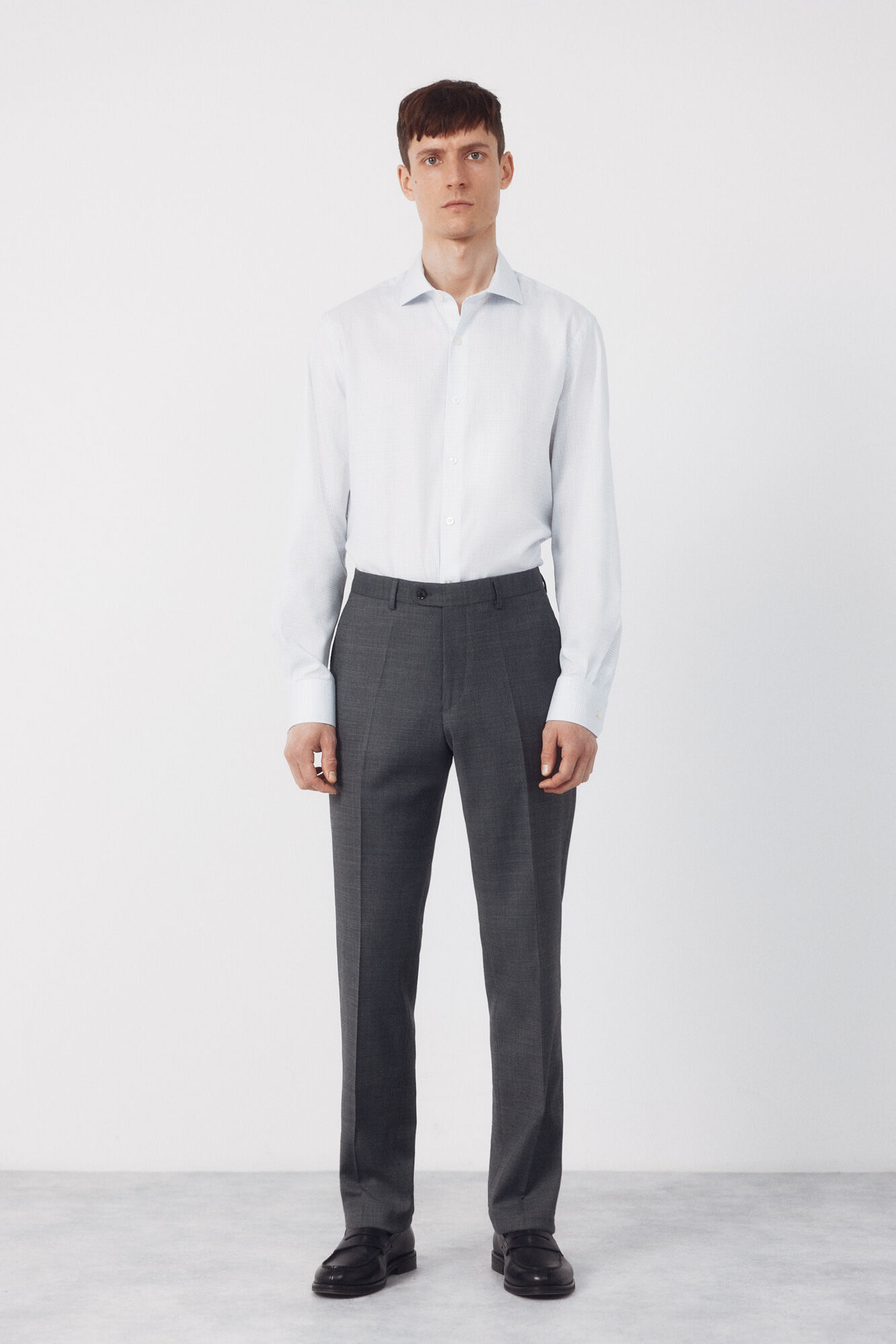 Cortefiel Pantal&oacute;n traje dynamic estructura gris Gris oscuro