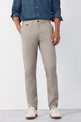 Cortefiel Pantal&oacute;n chino print slim Beige