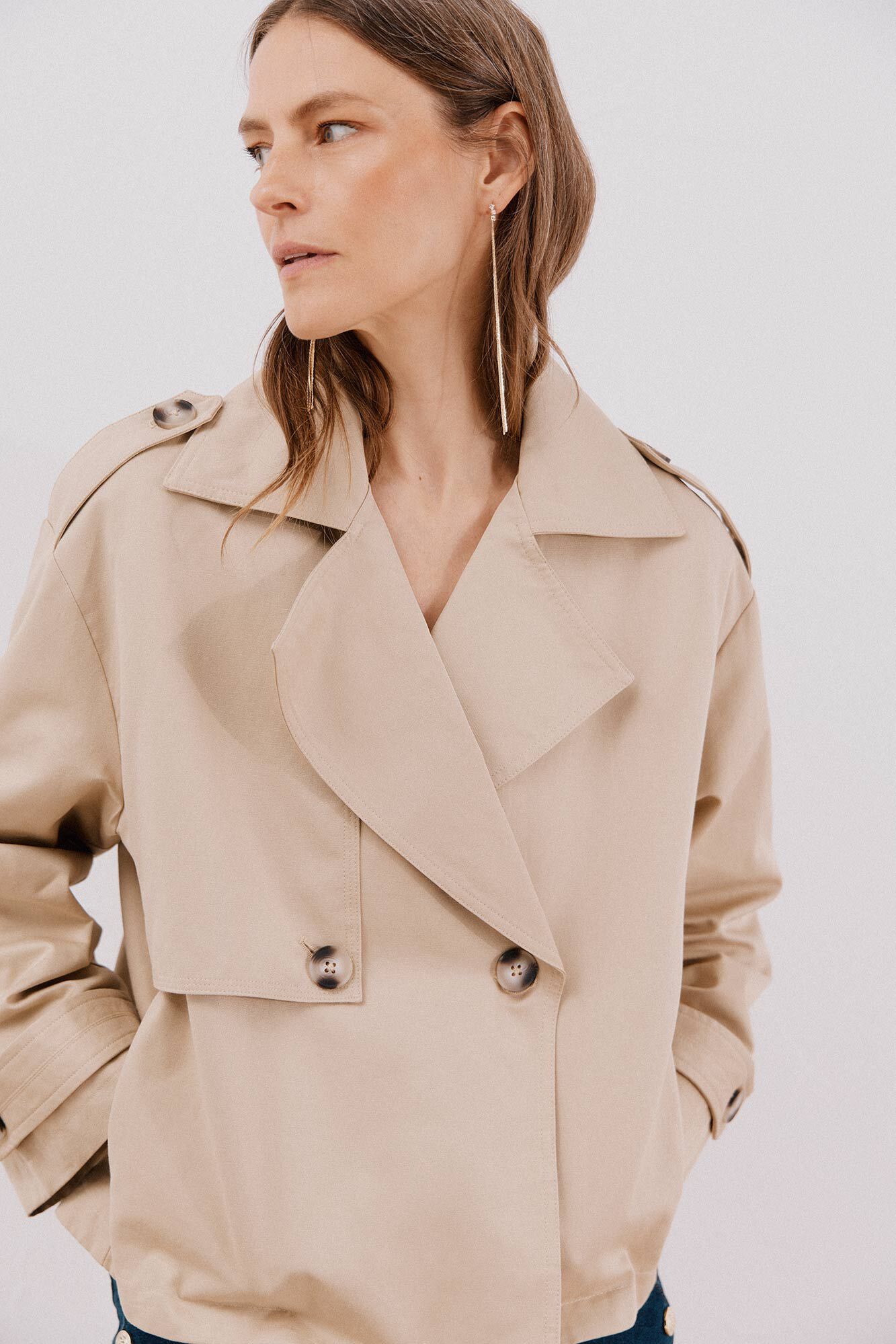 Cortefiel Gabardina corta