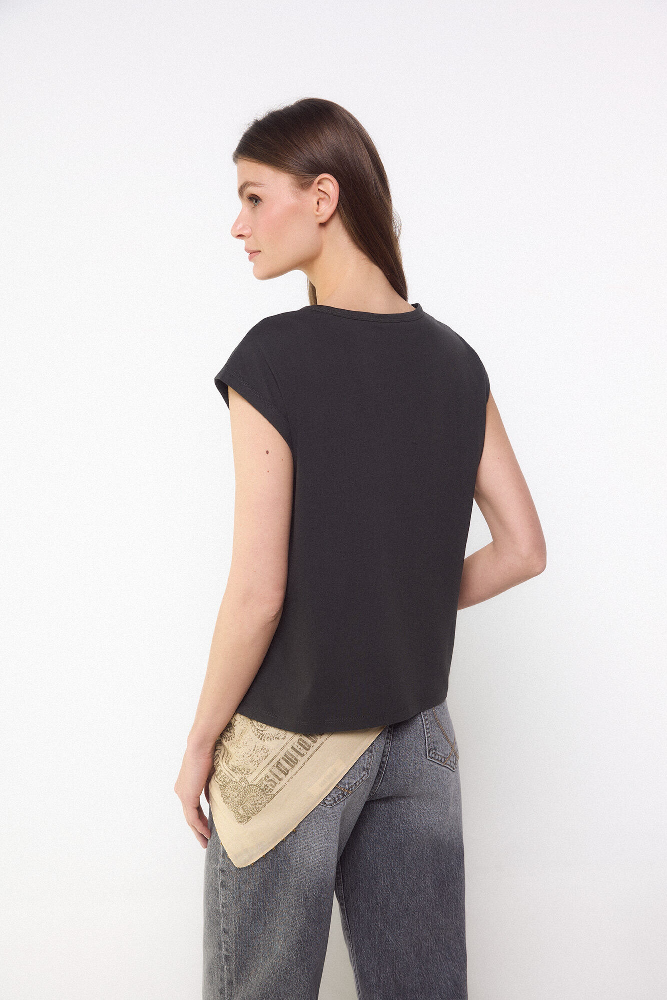 Slowlove Playera slowlove guitarra Gris oscuro