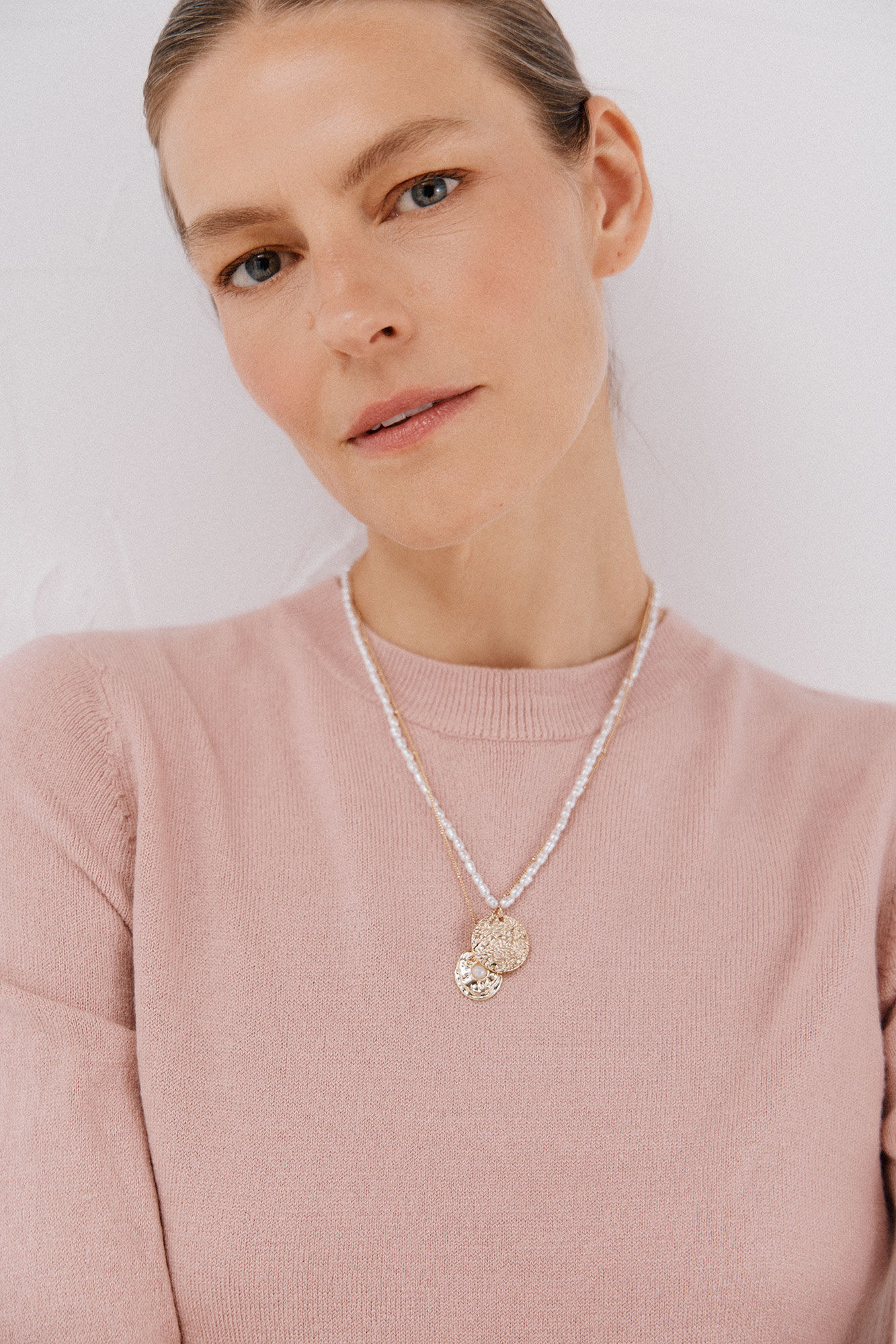 Cortefiel Su&eacute;ter tacto suave Rosa