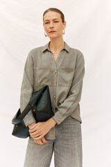 Cortefiel Camisa denim tencel Arena