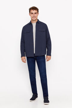 Cortefiel Pantalón denim slim fit coolmax Azul