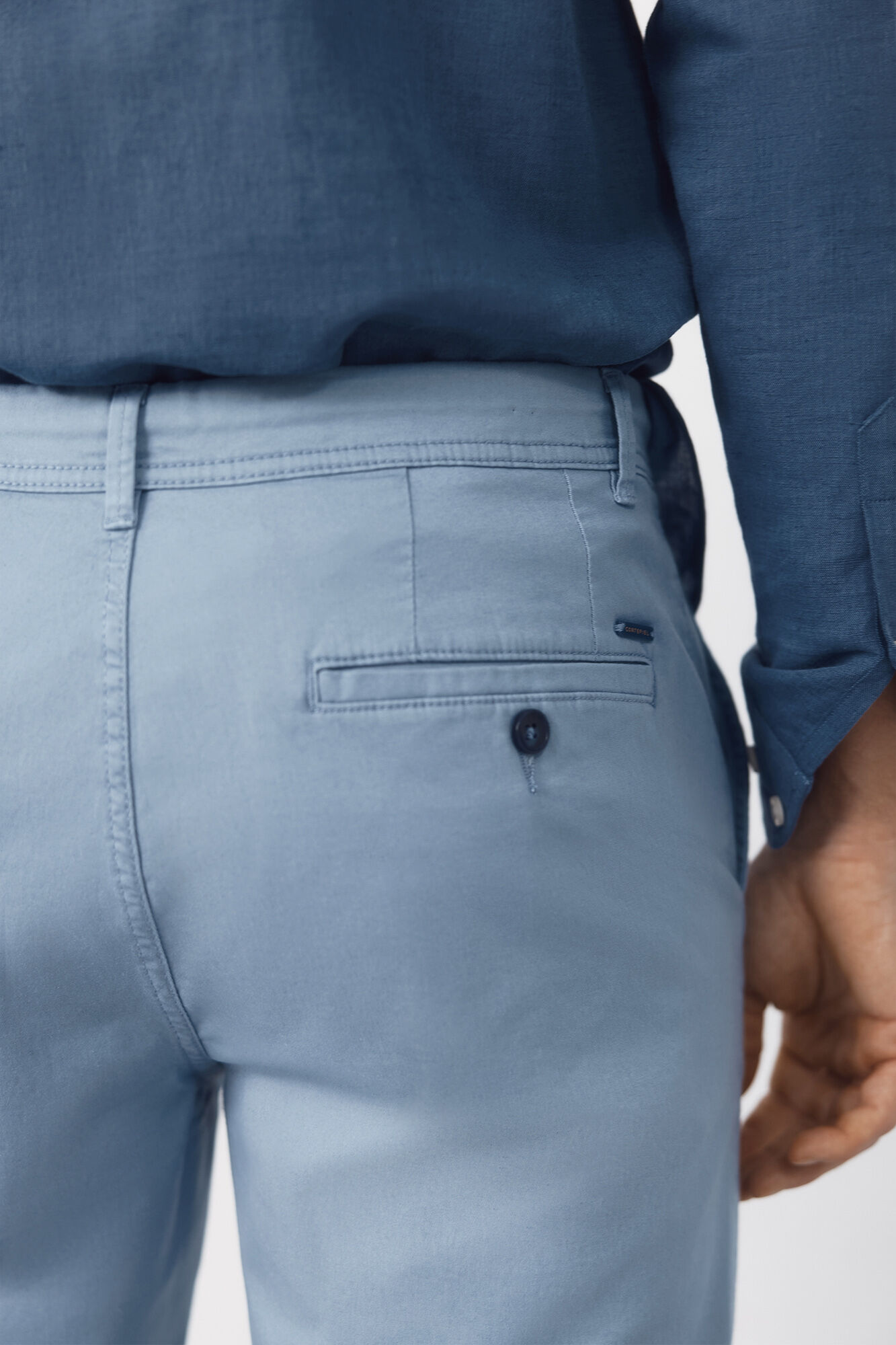 Cortefiel Pantal&oacute;n chino regular fit Azul