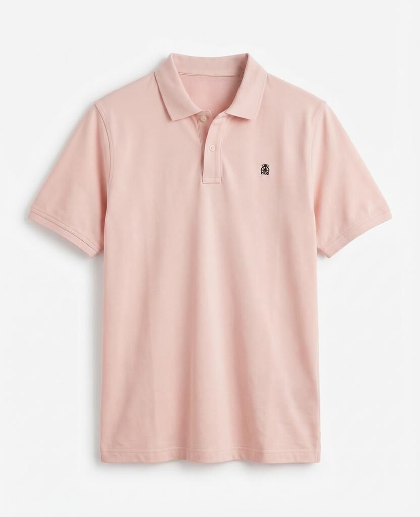 Cortefiel Polo b&aacute;sico piqu&eacute; Rosa