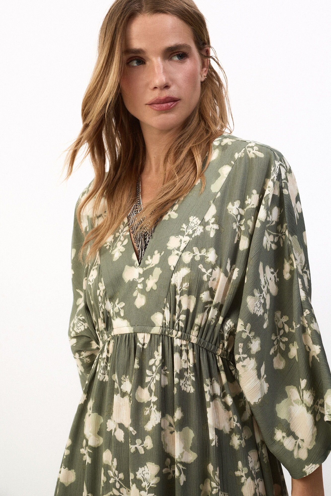 Slowlove Vestido estampado combinado